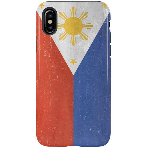 Philippines Flag Distressed iPhone X Pro Case